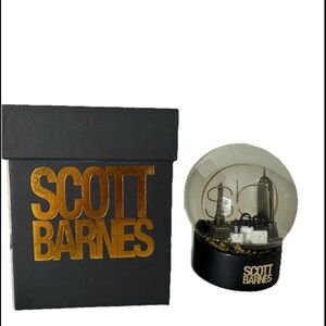 Scott Barnes Paris Snow Globe with Gold Flakes